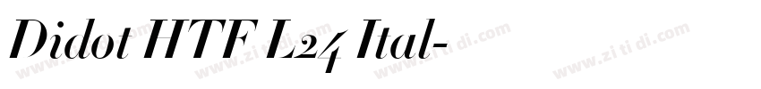 Didot HTF L24 Ital字体转换